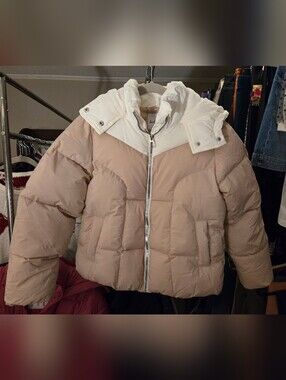 NWT Sam Edelman Big Girls Contrast Yoke Puffer Coat Sz. 16 (XL)